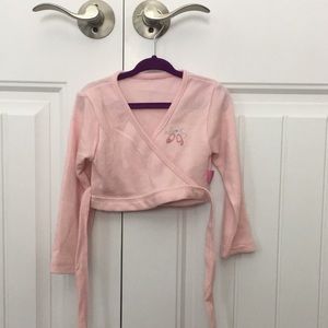 COPY - Wrap ballet cardigan for a little toddler